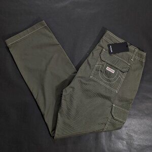 True Religion Olive Green Kalamata Cargo Pants Mens Size 38 38x32